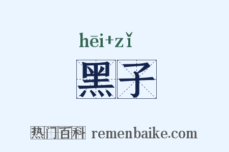 黑子是什么意思的图片